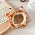 Lindo diadema de peluche de jirafa para mujer, banda suave y esponjosa para lavar la cara y cuidado. - Diadema de Jirafa