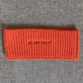 Oranger Strick-Haarreif für Damen, stilvoller bestickter, gemütlicher Haarschmuck. - Orange