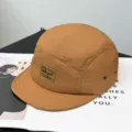 Schnelltrocknende kurze Kappe 5 Panel Baseball Cap atmungsaktive Freizeitmütze für den Sommer - Verstellbar / Khaki