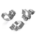 Stainless steel unicorn cookie cutter 3-piece set for DIY baking fondant biscuits. - Unicorn Style / 3-Piece Set