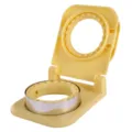 Moule à sandwich rond, scelleur de bord de toast en plastique jaune outil à pain - Jaune lait