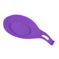 Violette Silikon Löffelablage für Küche, hitzebeständige Küchenhelfer Matte für Kochlöffel. - Lila