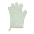 Guanto da forno in silicone verde chiaro, guanto da cucina spesso resistente al calore - Pezzo Singolo / Verde Nordico Corto
