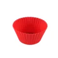Red silicone cupcake mold baking cup heat resistant muffin cup cake tool for kitchen pastry making - Red