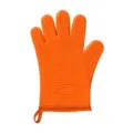 Guanto da forno in silicone arancione resistente al calore motivo a cuore variante 1 - Pezzo Singolo / Arancione Corto