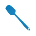 One-piece blue silicone spatula for cake cream mixing and everyday baking tools. - S / Blue