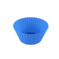 Blue silicone cupcake mold for baking, heat-resistant muffin cup pastry kitchen tool - Blue