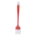 Rosa Silikon Backpinsel für Kuchen, Gebäck und Grillen. Nahtloser Küchenölpinsel. - Orange