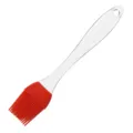 Transparent crystal handle red silicone basting brush for kitchen barbecue cooking baking. - Red
