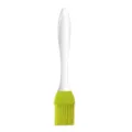 Silicone basting brush for kitchen baking, BBQ oil brush and pastry tool, 17cm green head. - Green