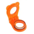 Orange bear shaped round sandwich sealer cutter kitchen DIY toast bread pressing mold tool - Orange