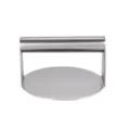 Prensador de hamburguesas de acero inoxidable herramienta de cocina redonda para carne rica - Redondo