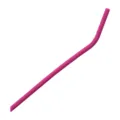 Pink Silicone Straw Flexible Soft Drinking Straw Variants for Juice Milk Tea Child Use - Rose Red