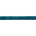 Blue glitter velvet ribbon detail, sparkling silver silk trim for DIY hair accessories and crafts. - 22 Blue Green