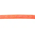Detailed close-up of shiny orange glitter velvet ribbon, perfect for DIY hair bows and crafts. - 09 Orange
