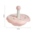 Pink pet interactive slow feeder cat toy with food dispenser design, 13x15cm size. - Color Box / Pink