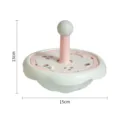 Interactive pet slow feeder cat toy fun puzzle food dispenser green and pink 15cm - Color Box / Green