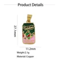 Copper enamel soda can pendant DIY jewelry accessory, stylish European and American style charm. - Mini Drink Can Enamel Pendant Only (Without Chain)