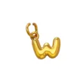 Vergoldeter Ballon Buchstabe W Anhänger Charm für Halskette Armband DIY Schmuck Zubehör - Buchstabe W