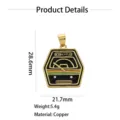 Retro tram pendant copper enamel DIY jewelry accessory measuring 28.6x21.7mm, 5.4g - Retro Tram Enamel Pendant Only (Without Chain)