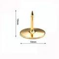 Hochwertige 10mm goldene Metall-Anstecknadel-Basis für DIY-Schmuckzubehör und Bastelarbeiten - Eisen Flachkopf-Anstecknadel Gold (1 Stk.)