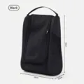 Tragbare schwarze Schuhtasche mit atmungsaktivem Mesh und 33x23x12cm Größenangaben - Halbatmungsaktiver Stil (1688-2219) / Schwarz