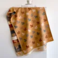 Ζεστό κασκόλ μουσταρδί με χαριτωμένα σχέδια κουνιστό αλογάκι - Στυλ Κουνιστό Αλογάκι (GSJ-874) / Καφέ Καραμέλα / 185*65cm