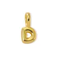 Gold plated 18k letter D pendant minimalist DIY necklace jewelry accessory elegant charm design - Gold Style D