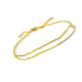 Verstelbare goudkleurige schakelarmband voor DIY naamhangers, minimalistische dagelijkse sieraden. - Gouden Armband