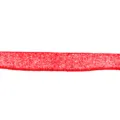 Red glitter flocked ribbon for DIY crafts, hair bows accessories and gift wrapping projects. - 06 Red