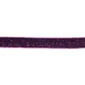 Glitter velvet ribbon trim sparkling elastic band for DIY hair bows and craft accessories - Purple