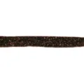 Brown glitter velvet ribbon for DIY hair bow accessories, sparkling metallic trim detail. - 29 Brown