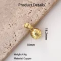 Gold basketball pendant charm, stylish copper sports jewelry accessory for necklaces. - Baseball (Gold)