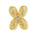 Gouden bubbel letter X hanger voor DIY armband halsketting sieraden maken cadeautjes - Gouden Letter X Hanger
