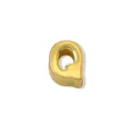 Elegante Brillante Colgante Abalorio Letra Q Chapado Oro para Accesorio Pulsera Alfabeto DIY - Precio por una sola letra / Oro Q