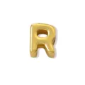 Colgante de letra R bañado en oro, accesorio DIY minimalista para pulsera de mujer. - Precio por una sola letra / Oro R