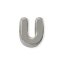Colgante de letra U color plateado para accesorio de joyeria DIY pulsera y collar - Precio por una sola letra / Platino U