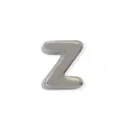 Colgante de plata letra Z dije pulsera DIY cobre chapado joya minimalista 1 pza - Precio por una sola letra / Platino Z