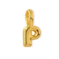 Gold letter P pendant charm for DIY jewelry making, stylish necklace and bracelet accessory. - Gold Style P