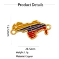 Venezuela map pendant charm, copper material, DIY fashion necklace jewelry accessory. - Flag Map Connector Style A (W0536)