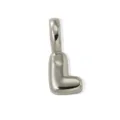 Minimalist 3D Puffed Letter L Pendant Charm for DIY Jewelry Necklace Bracelet Accessory - Silver Style L