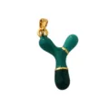 Gold Plated Brass Green Drip Oil Letter Y Pendant Hip Hop Style Jewelry Detail View - Letter Y