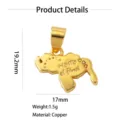 Vergoldete Kupfer Venezuela Karte Anhänger Halskette Mode Schmuck Gravur Größe 19mm - Karte Gravierte Anhänger (Stil 3) / 19.2x17mm