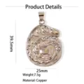Ciondolo conchiglia in ottone 39.5x25mm, bellissimo accessorio per gioielli fai da te. - Ciondolo Solo (Senza Catena) (W260809) / 8-Conca (oro bianco)