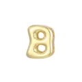 Gouden opgeblazen letter B hanger voor DIY ketting armband sieraden accessoire - Letter B - Goud
