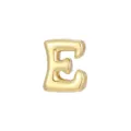 Goud 18k vergulde opgeblazen letter E hanger bedel voor DIY armband ketting sieraden maken. - Letter E - Goud