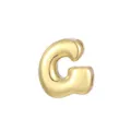 Detailopname van de vergulde ballon letter C hanger, perfect voor het maken van sieraden. - Letter G - Goud