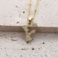Collier pendentif lettre F en or, zircone cubique micro-pavée en cuivre, chaîne élégante. - Lettre F (Pendentif Uniquement)