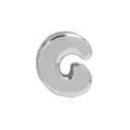 Zilveren opgeblazen letter hanger voor DIY armband halsketting mode accessoire - Stijl C (Platinaton)