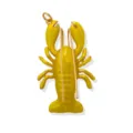 Pendentif homard jaune plage vacances mode bijoux accessoire pour femmes élégant mignon charme collier - Pendentif Uniquement / Jaune